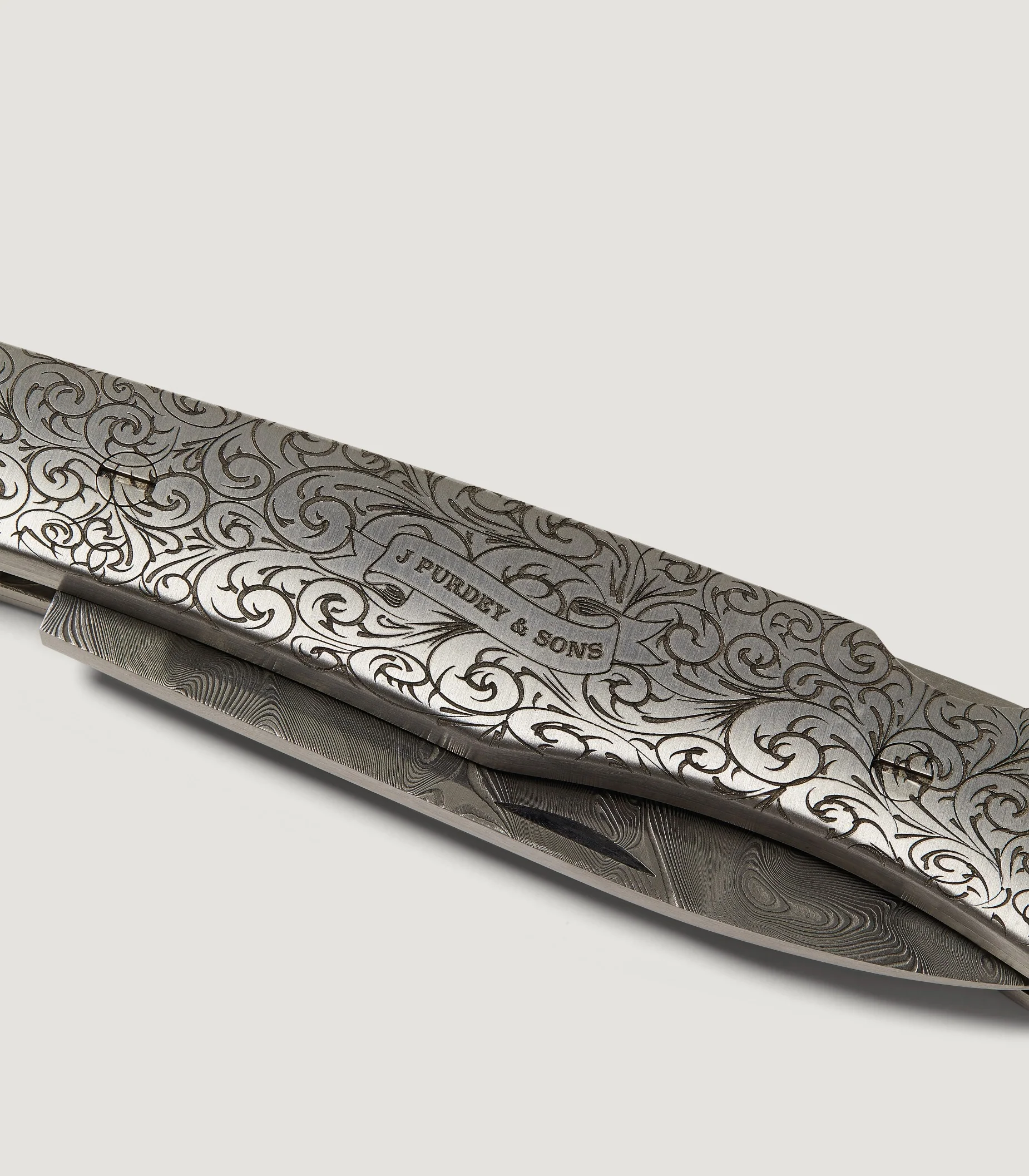 Rose & Scroll Folding Knife - Image 3