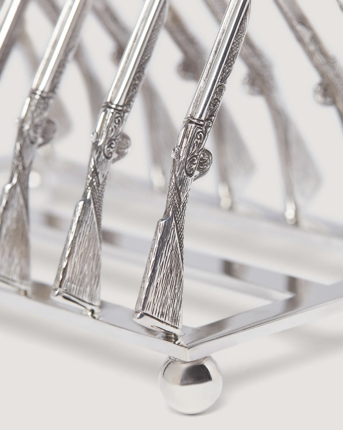 Silver Toast Rack In Silver - Image 3