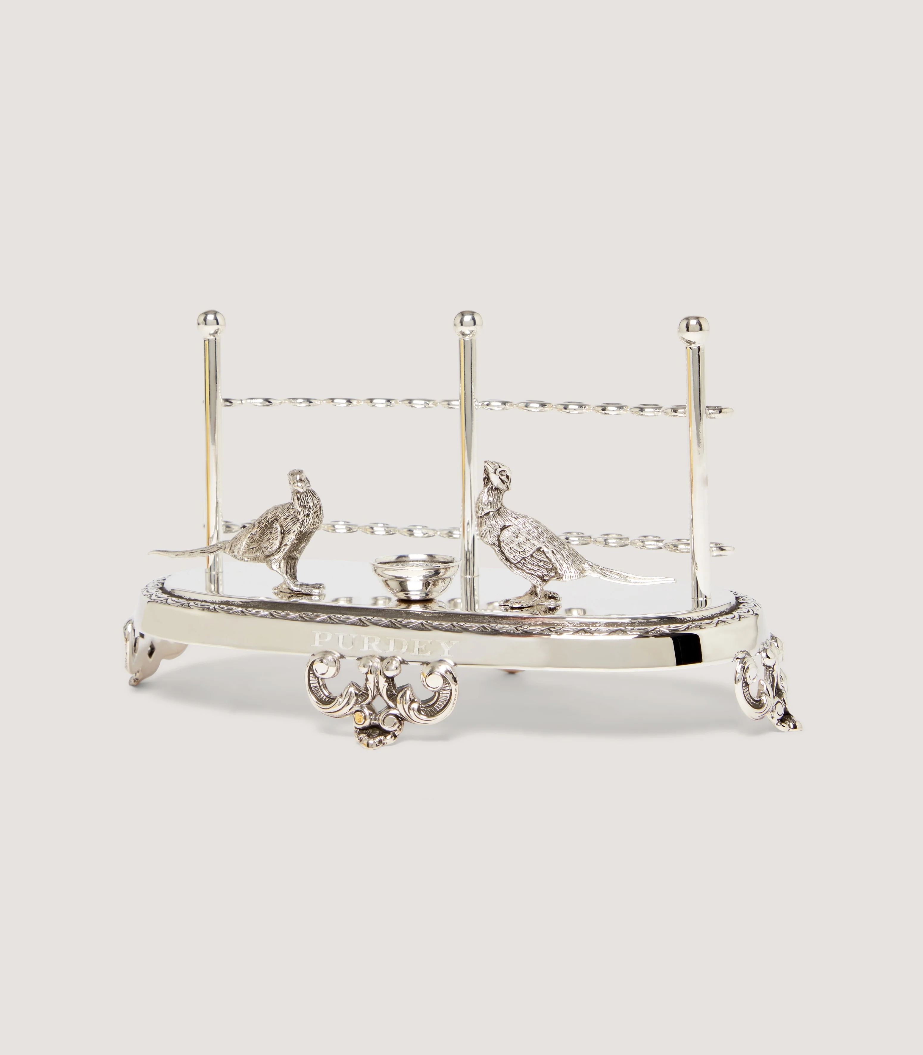 Sterling Silver Pheasant Cocktail Stick Holder