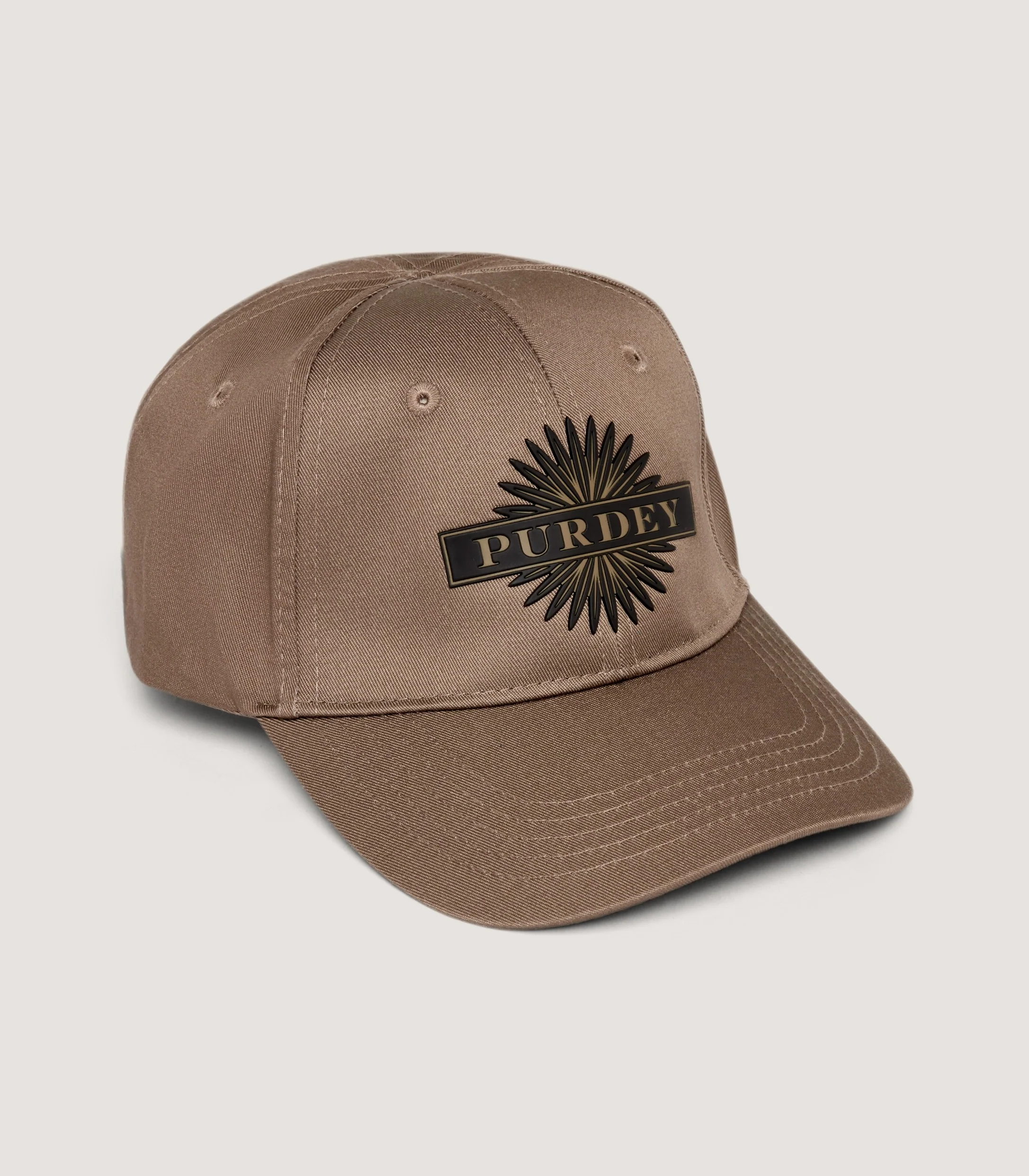 Technical Cotton Starburst Baseball Cap In Drab