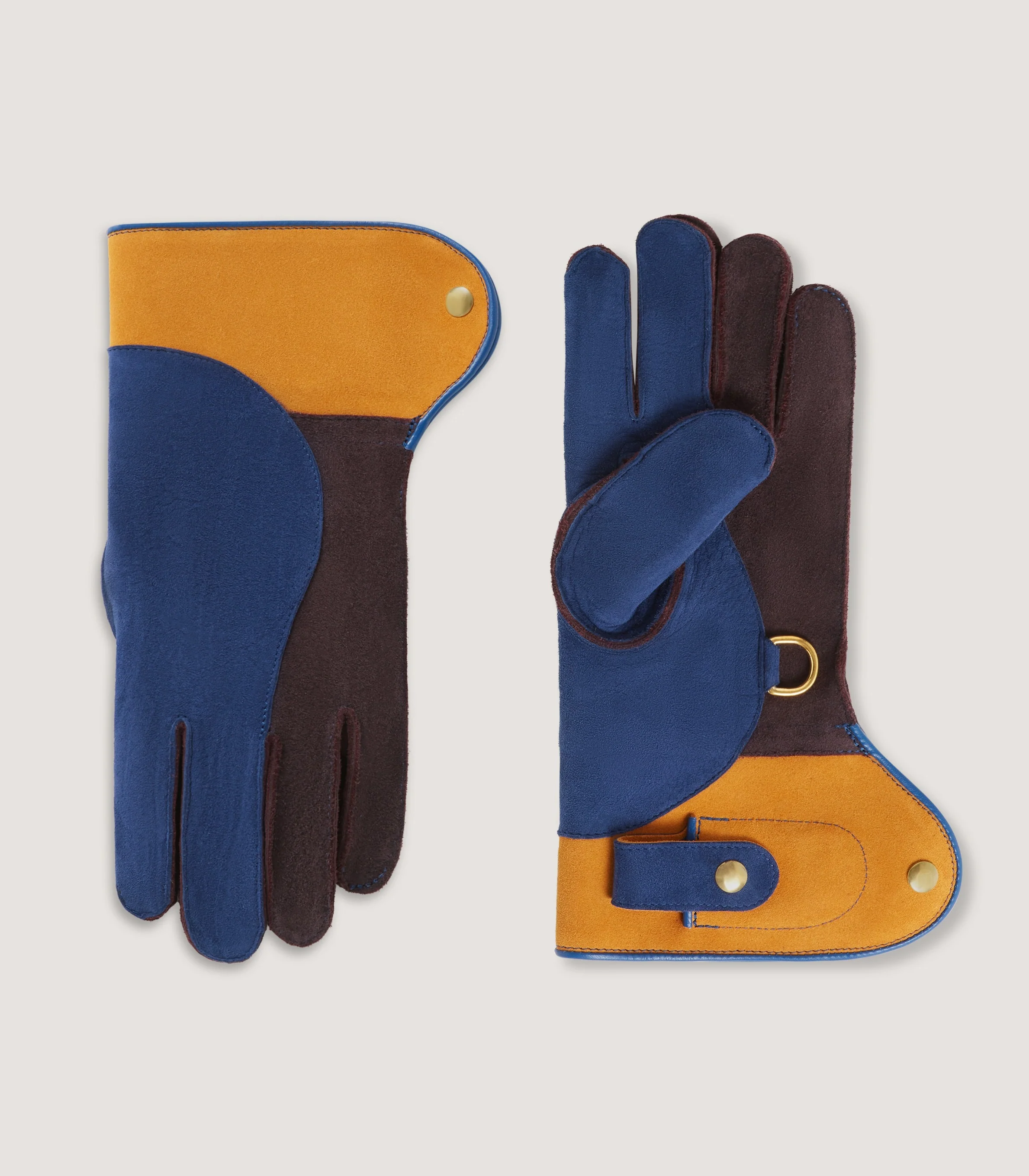 Three Colour Falconry Glove - Knife Pocket