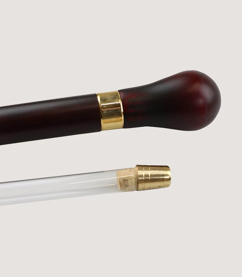 Turned Maple Tippling Stick With Flask - Image 3
