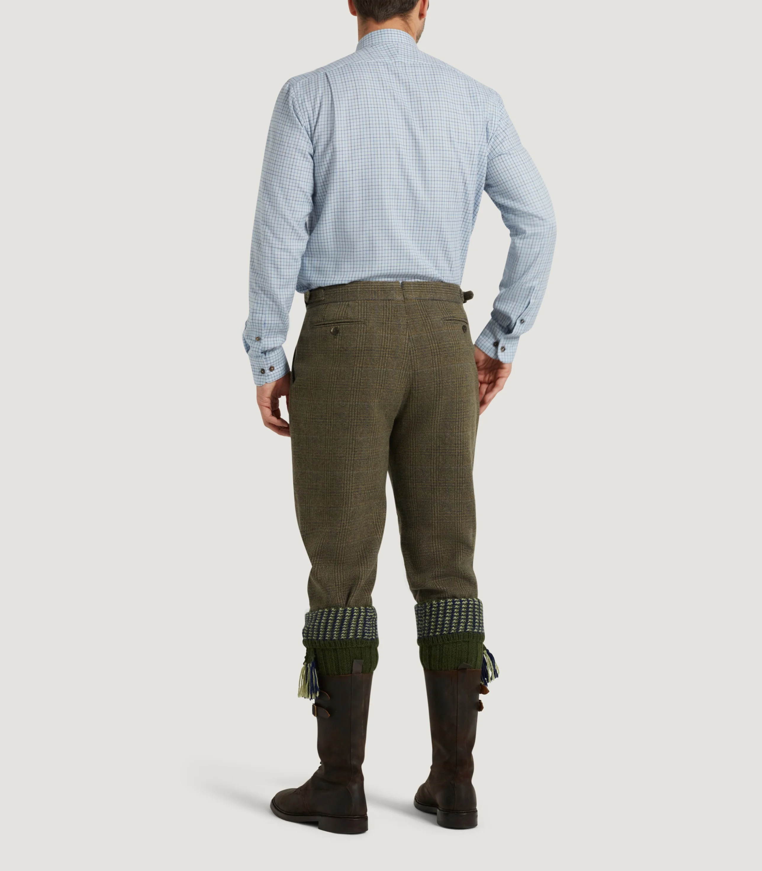 Men's Tweed Two Pleat Breek With Storm Cuff In Morlich - Image 4
