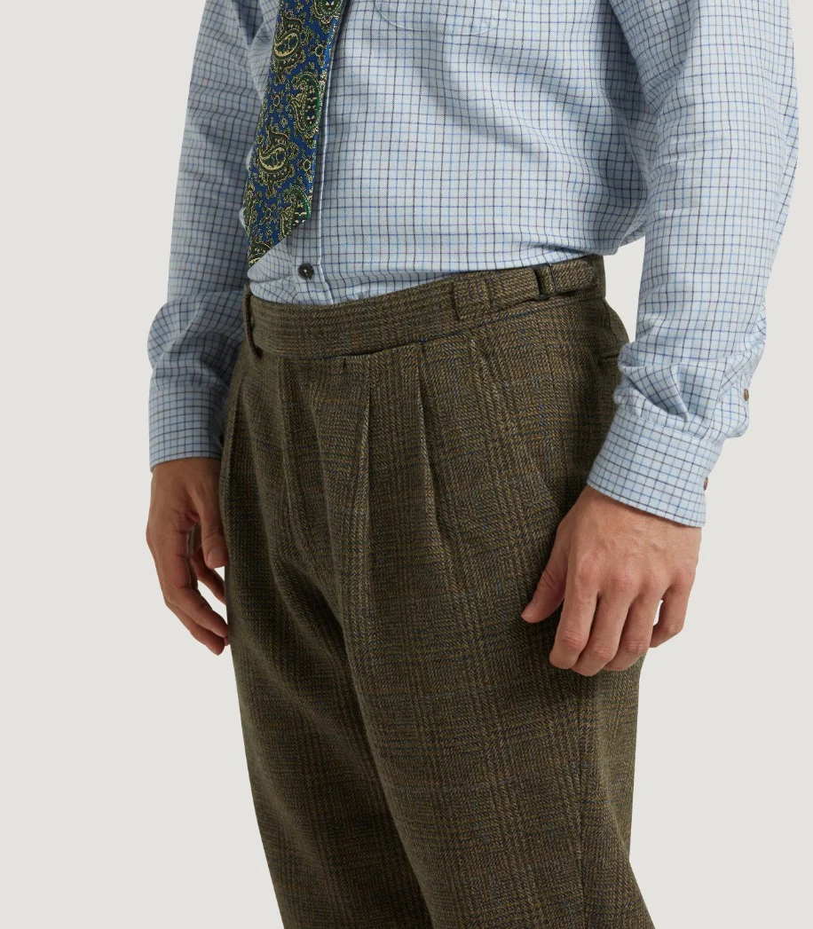 Men's Tweed Two Pleat Breek With Storm Cuff In Morlich - Image 6