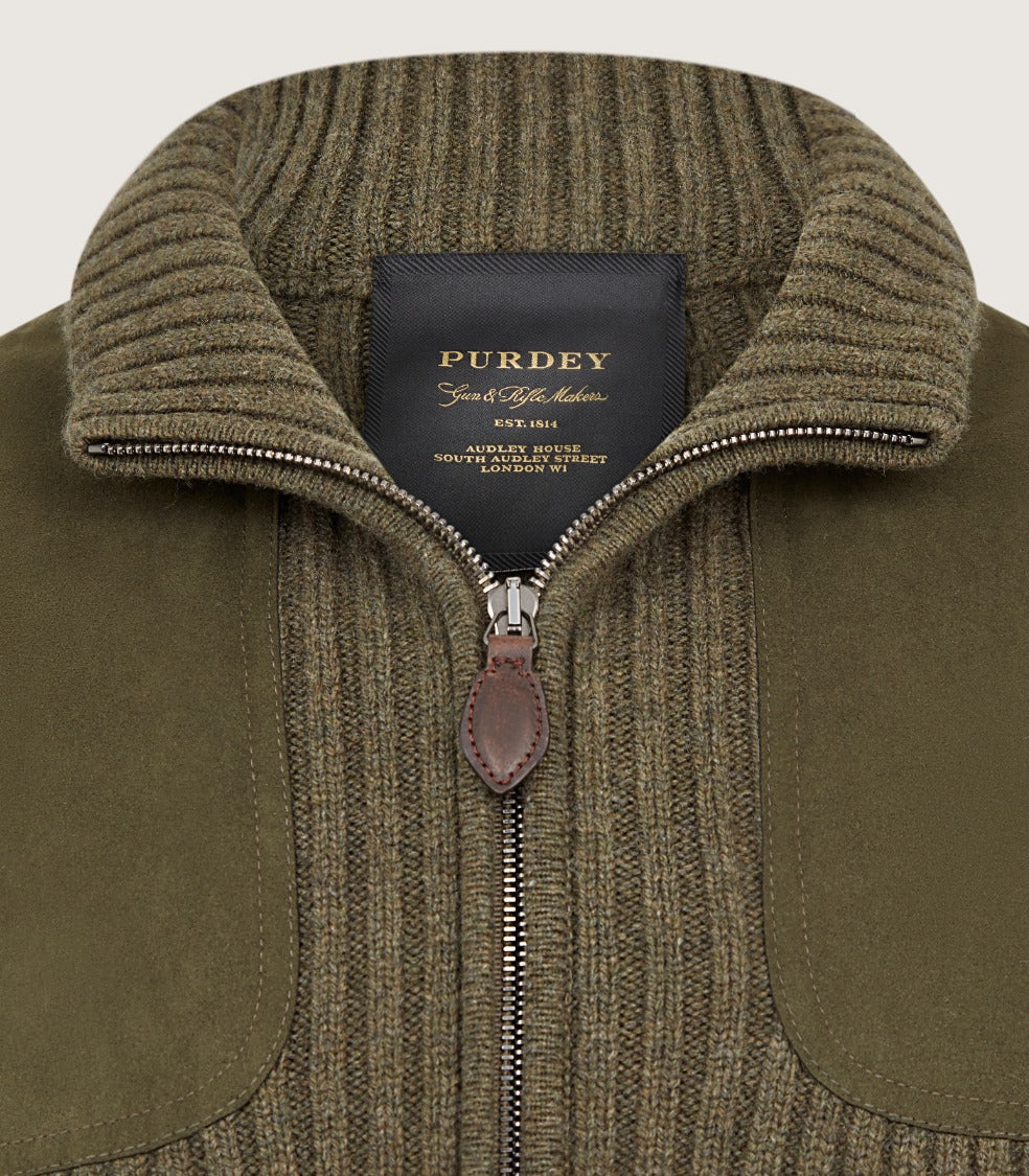Full Zip Commando Gilet in Loden - Image 7