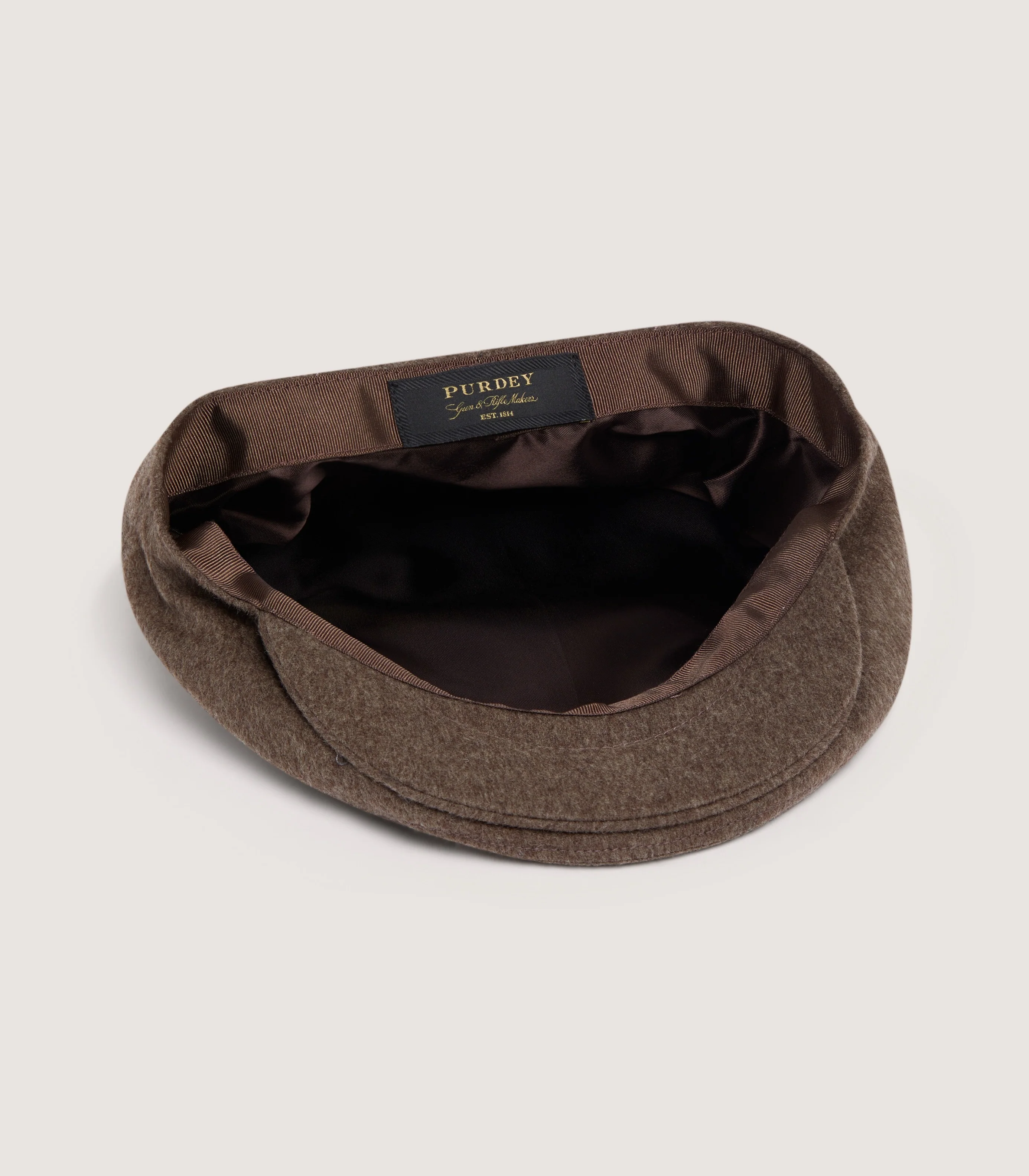 Litton Short Peak Loden Cap in Taupe - Image 3
