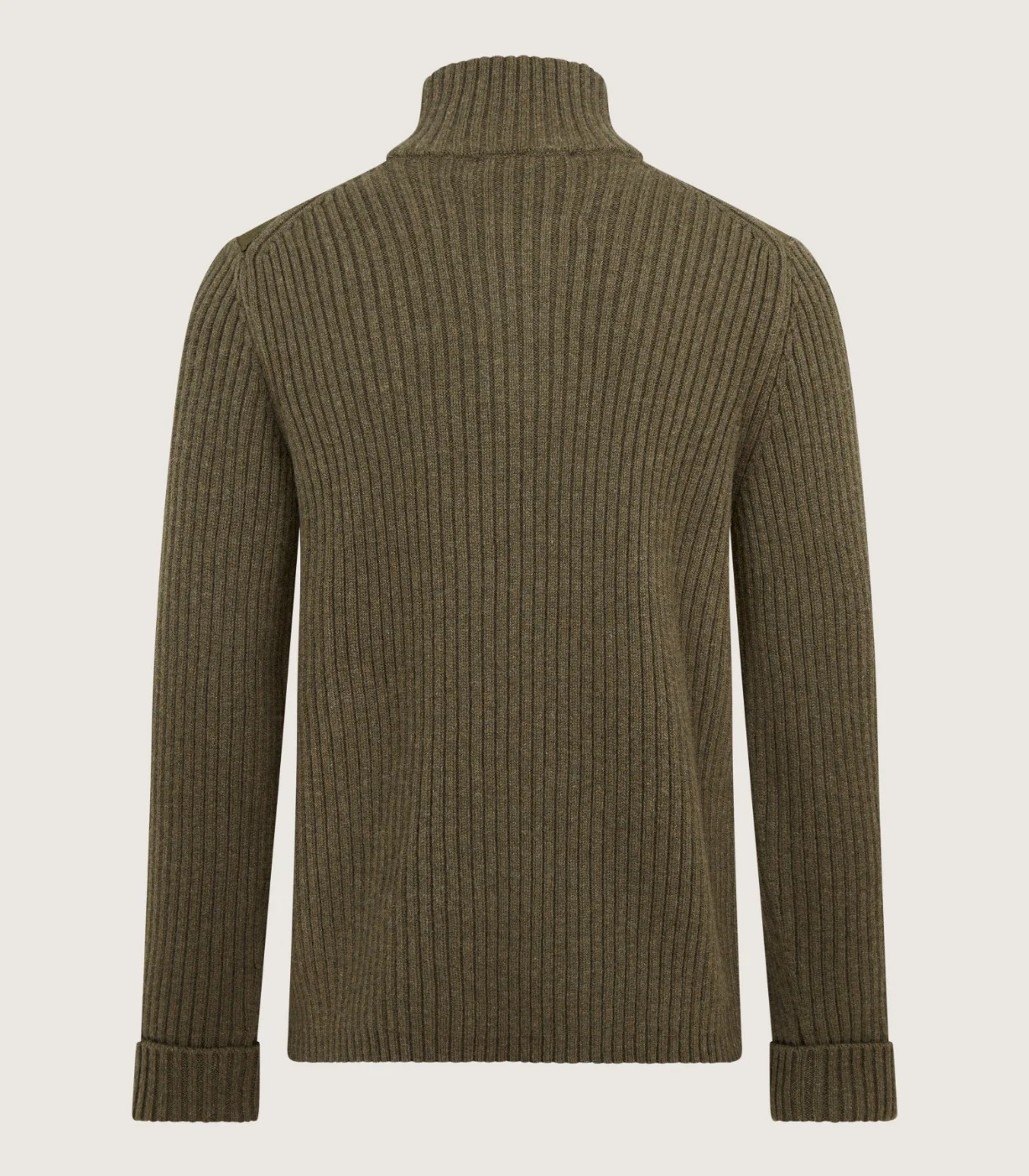 Quarter Zip Commando Sweater in Loden - Image 3