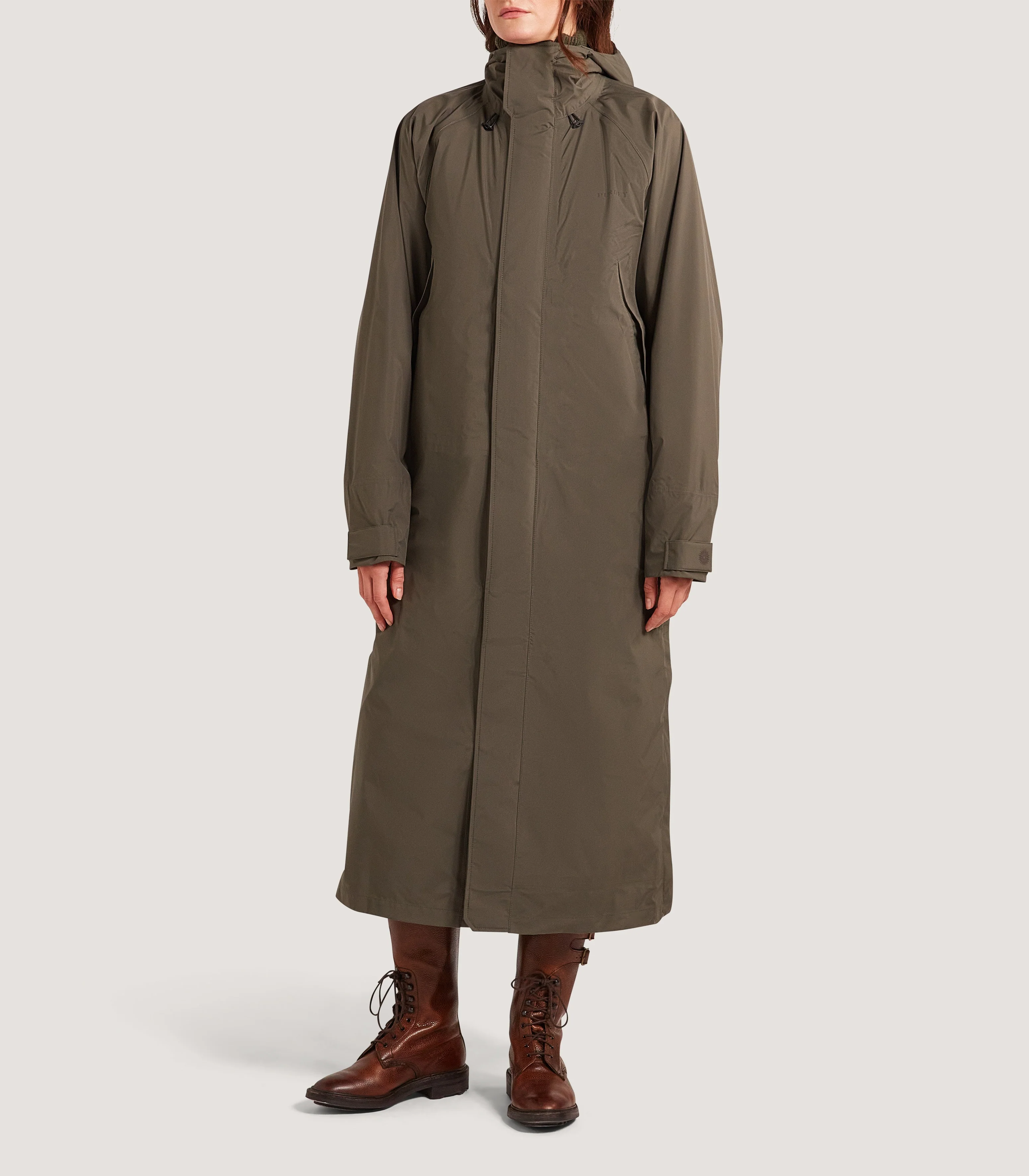 Stafford Lightweight Packable Cape in Drab - Image 3