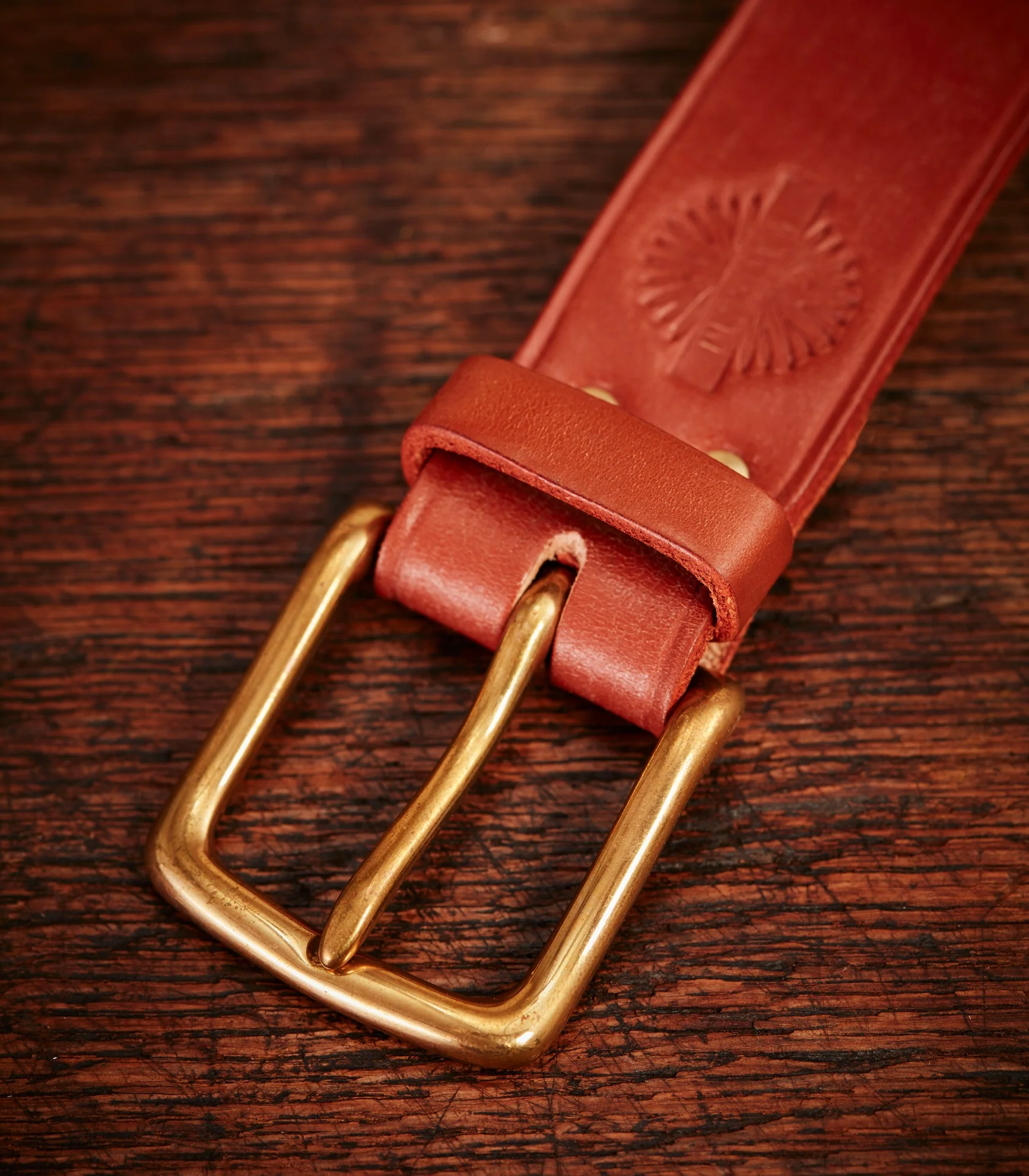 Unlined Bridle Leather Belt In London Tan - Image 3