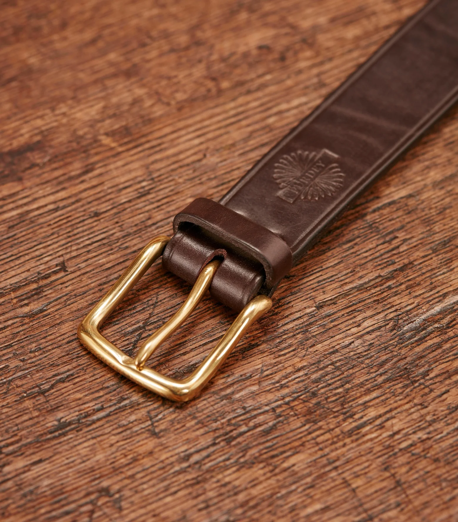 Unlined Bridle Leather Belt In Purdey Havana - Image 3