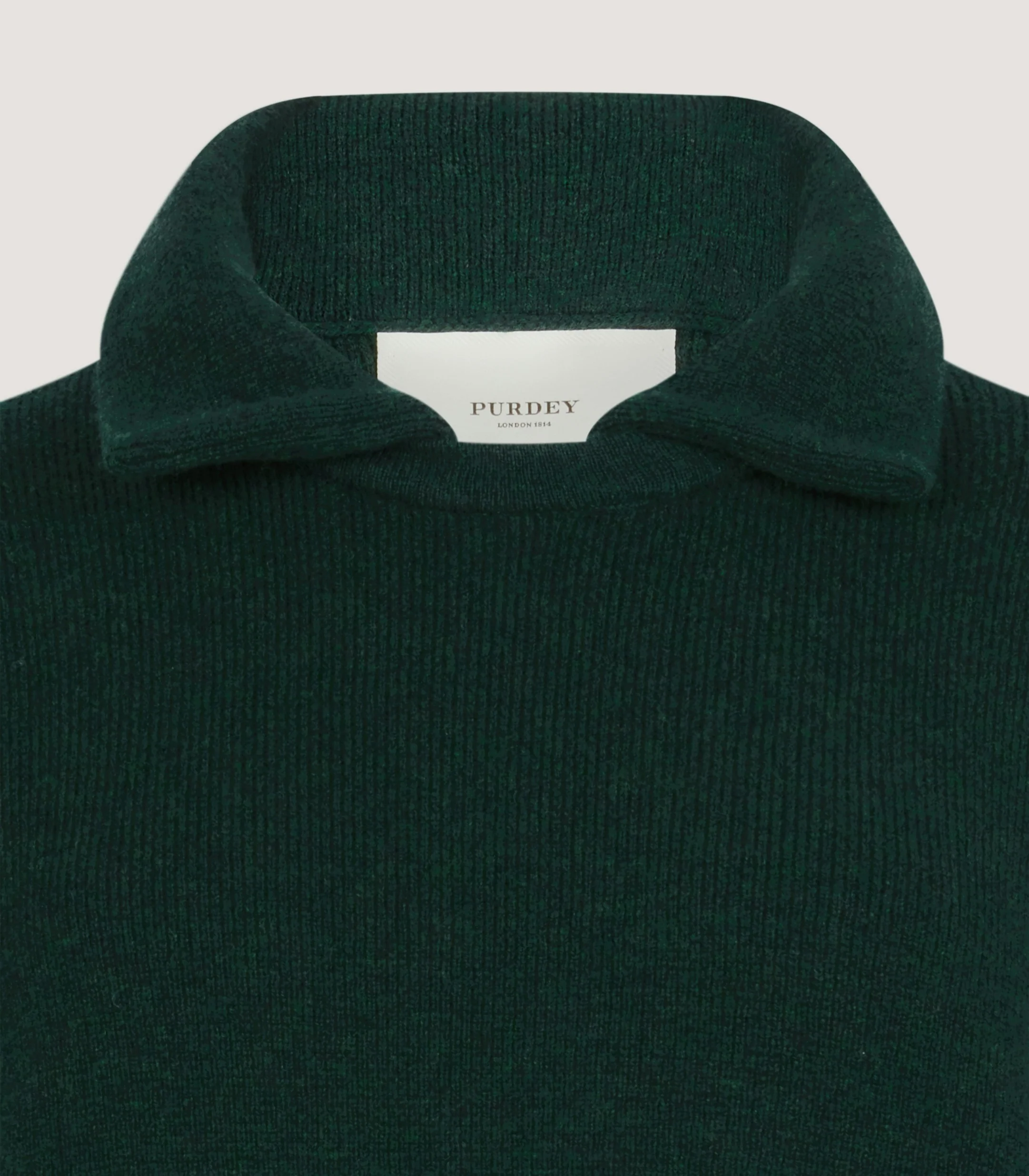 Women's Berkeley Shirt Collar Sweater in Emerald - Image 5