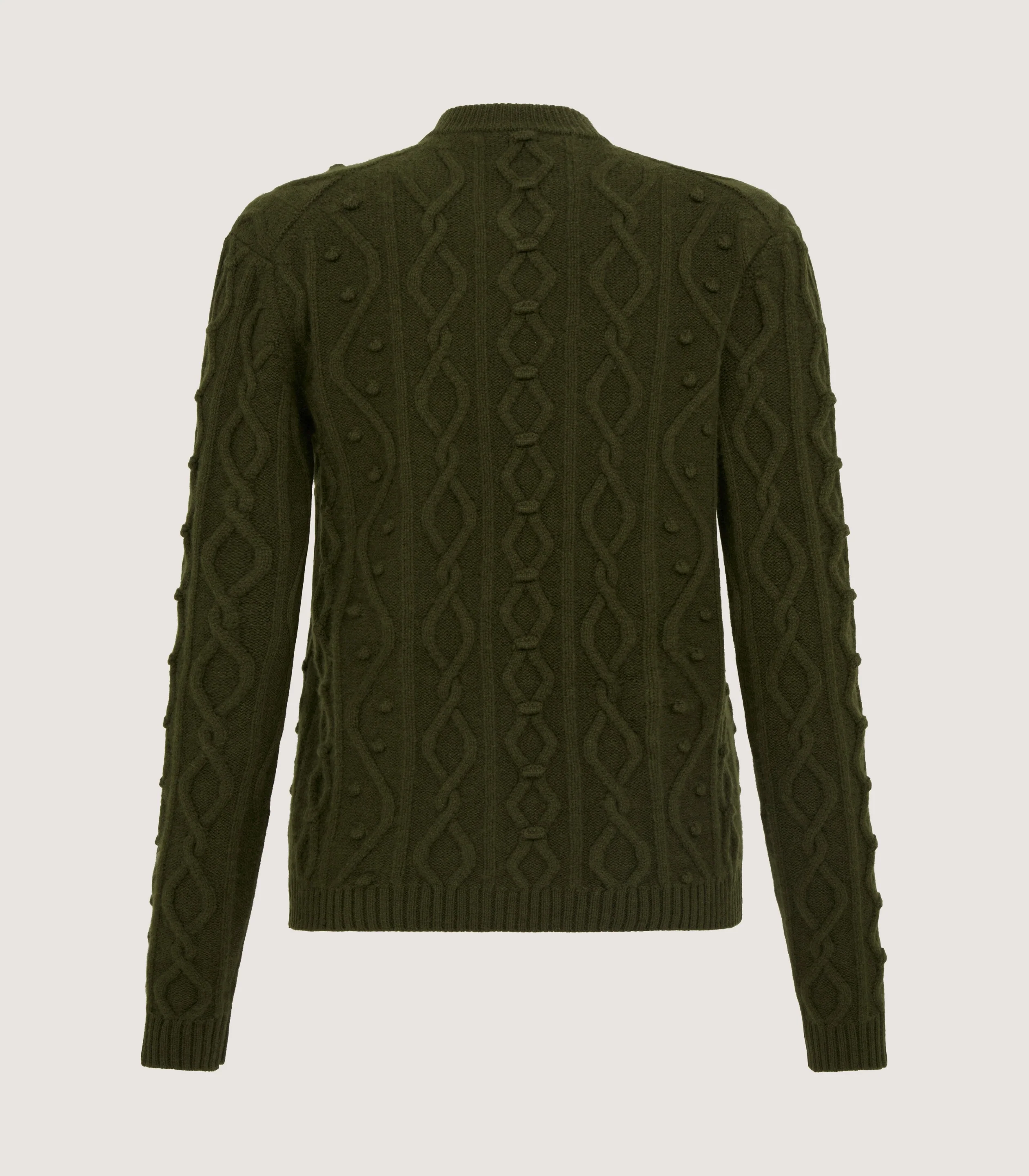 Women's Cashmere Aran Cardigan - Image 3