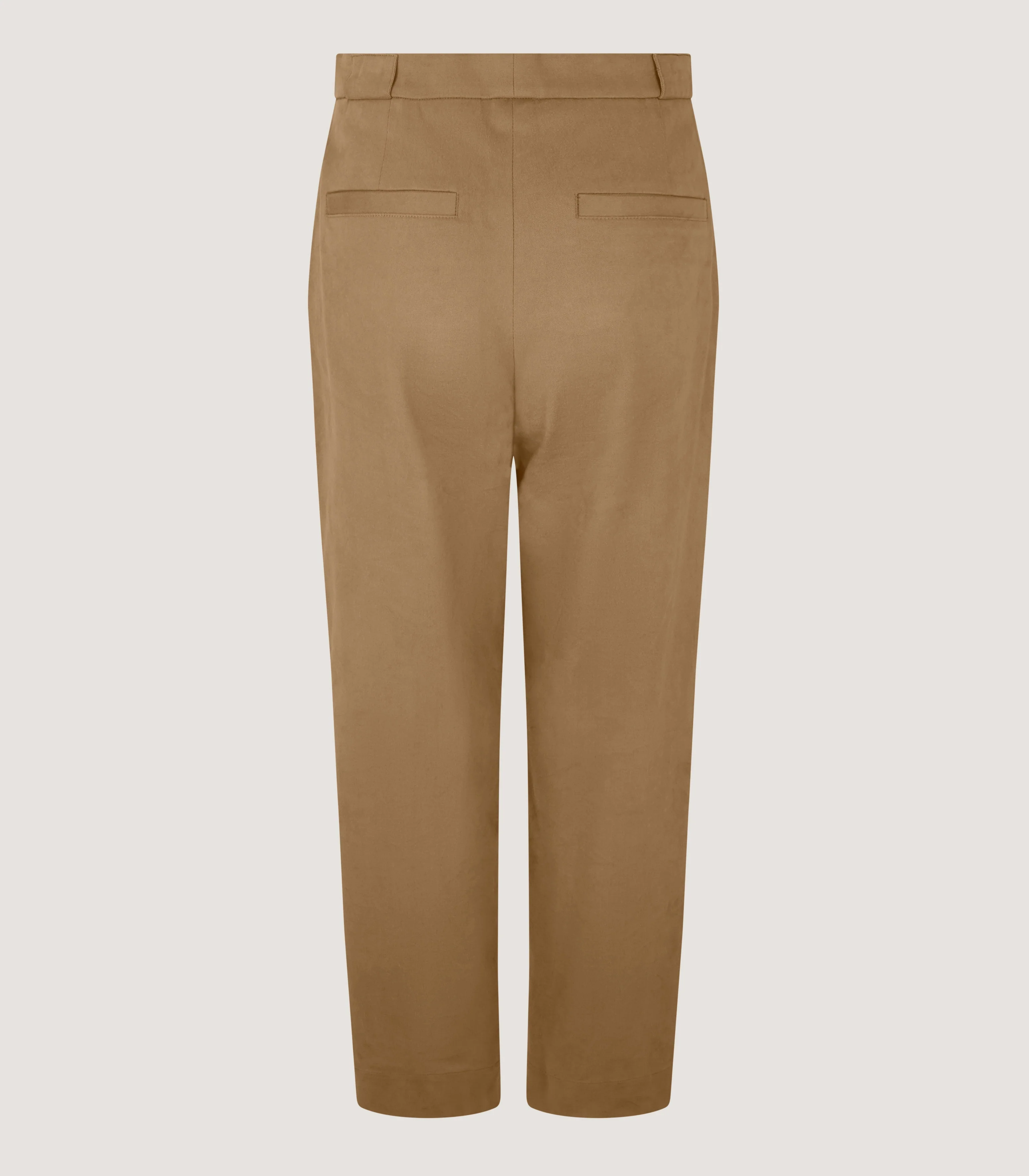 Women's Cotton Patch Pocket Trousers in Jute - Image 3