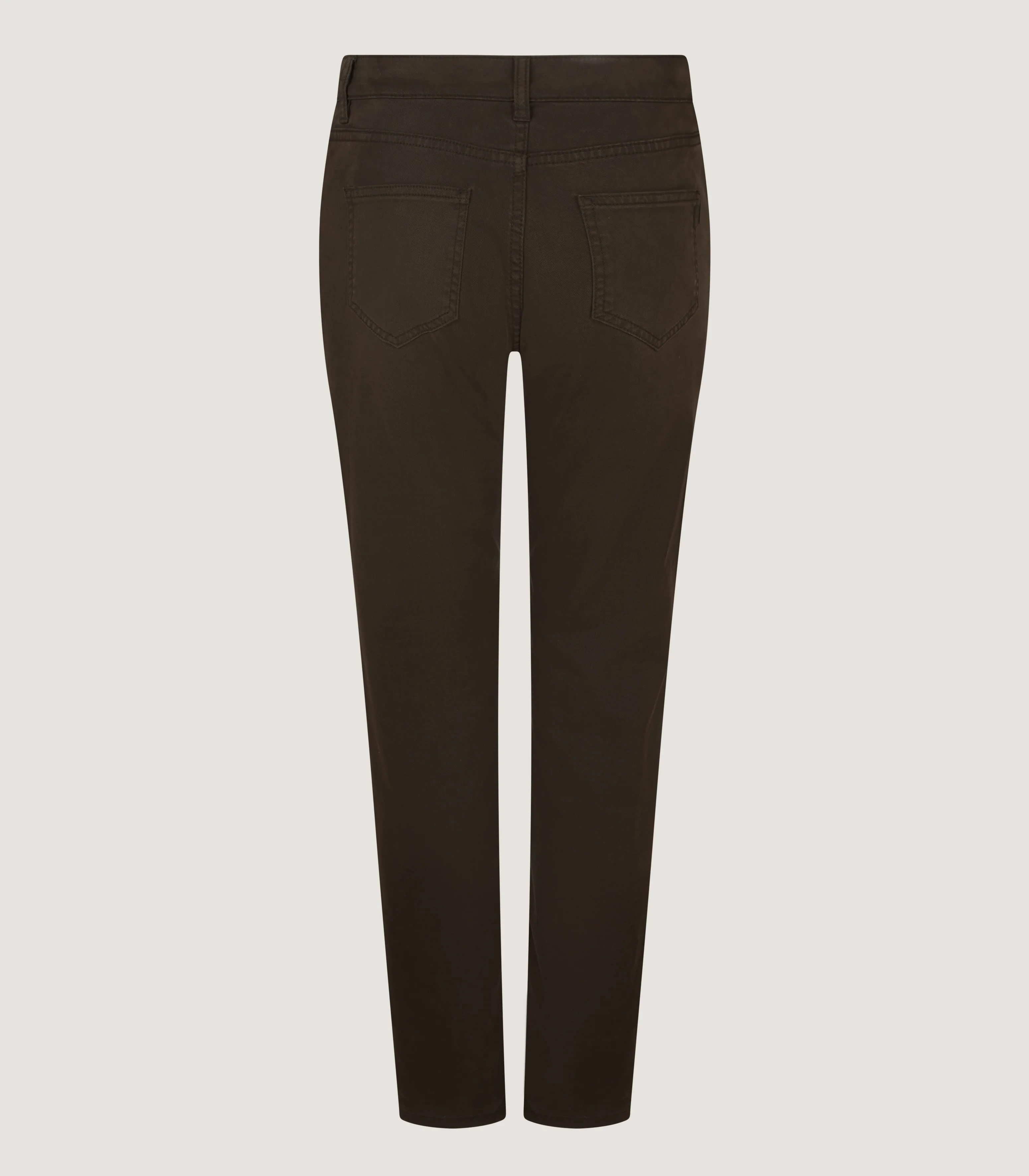 Women's Five Pocket Trousers in Forest Green - Image 3