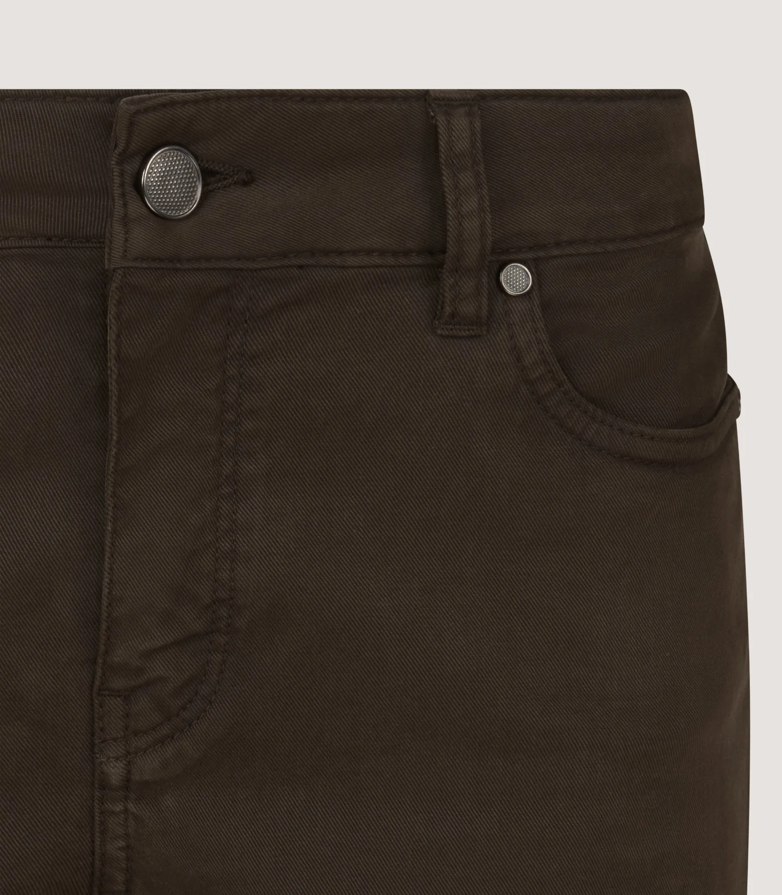 Women's Five Pocket Trousers in Forest Green - Image 5