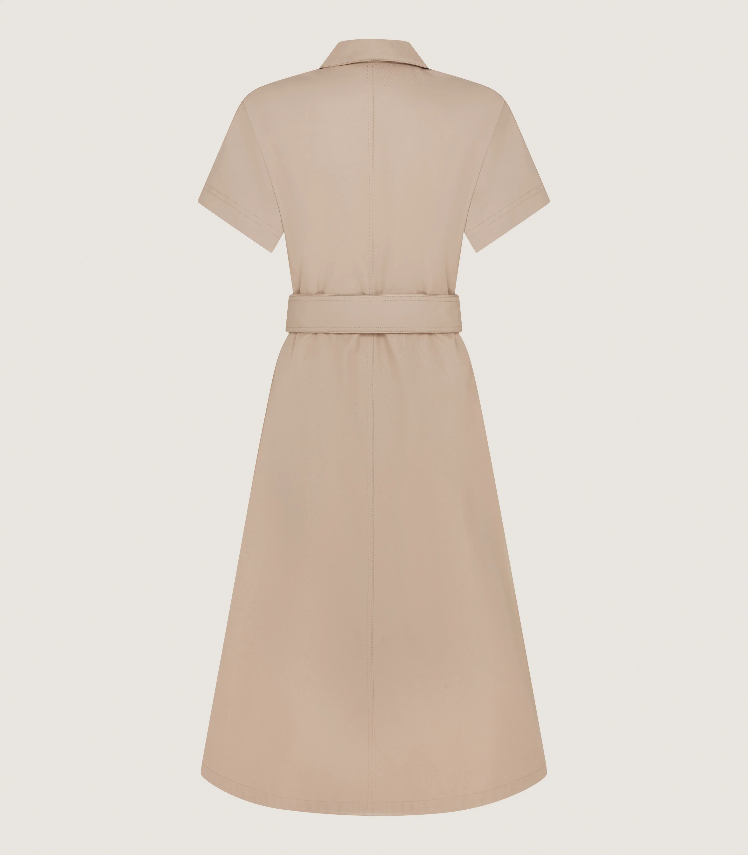 Women's Four Pocket Cotton Dress in Jute - Image 3