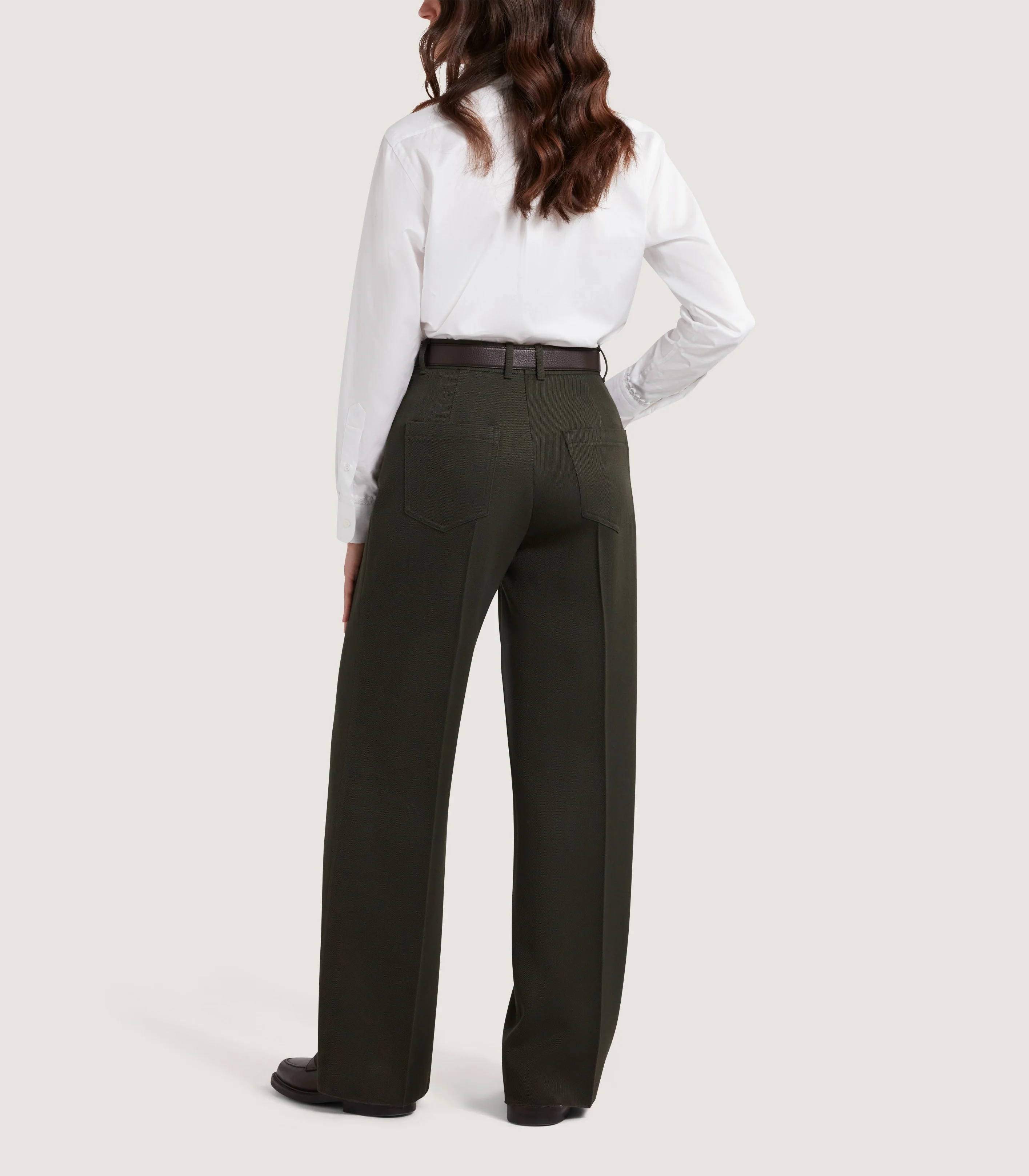 Women's Lace Placket Shirt in White - Image 4