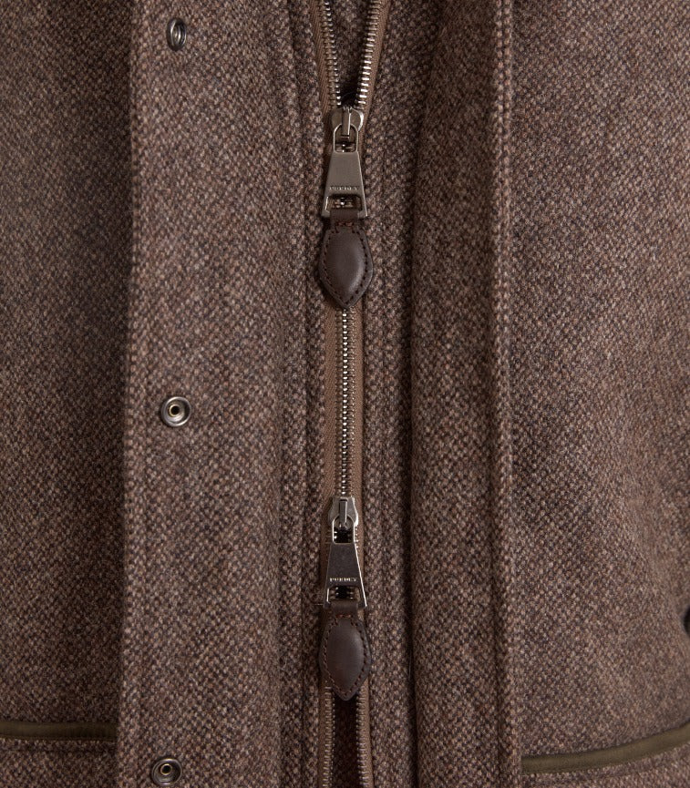 Women's Lightweight Tweed Field Coat in Heather - Image 6