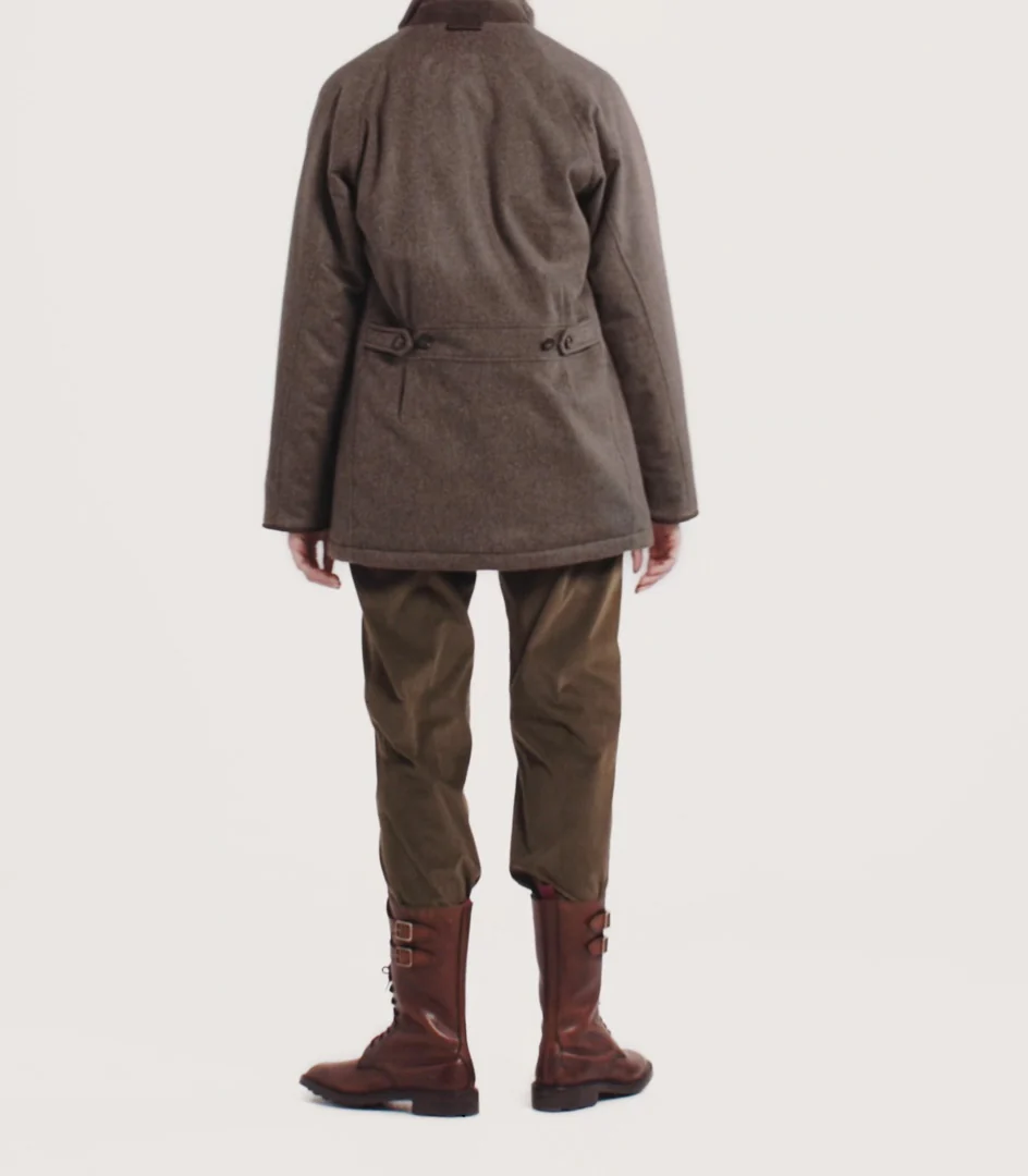 Women's Raglan Field Coat in Taupe - Image 4