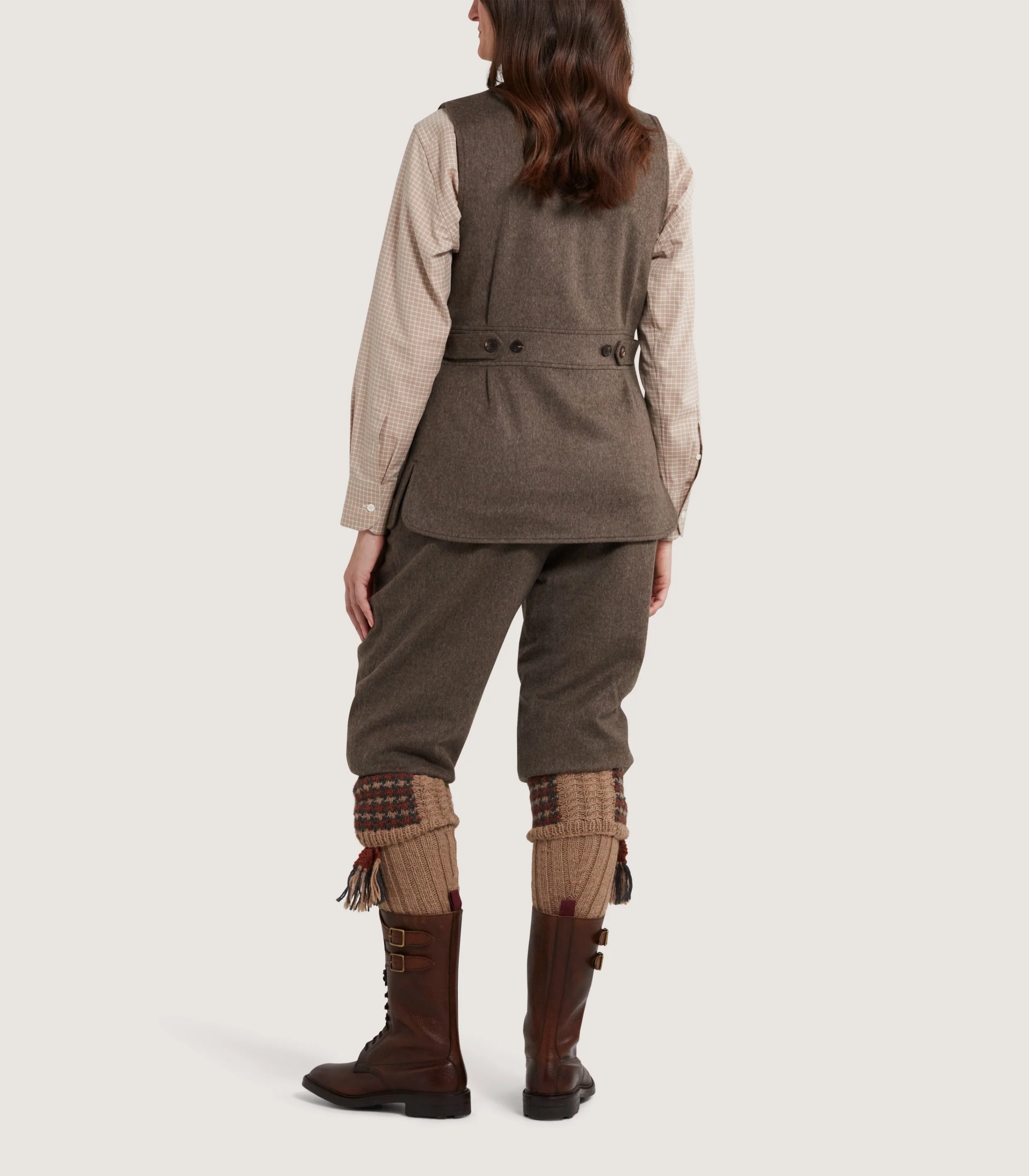 Women's Shooting Vest in Taupe - Image 4