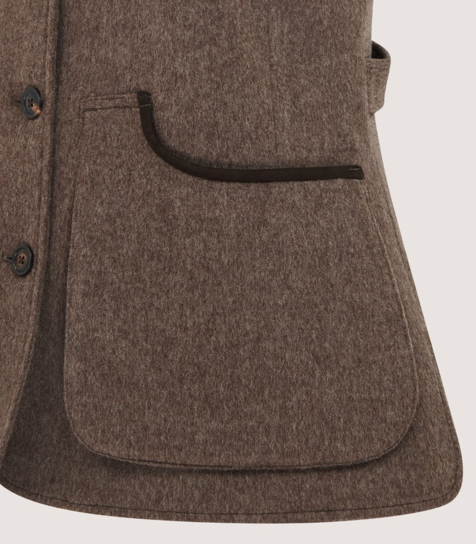 Women's Shooting Vest in Taupe - Image 5