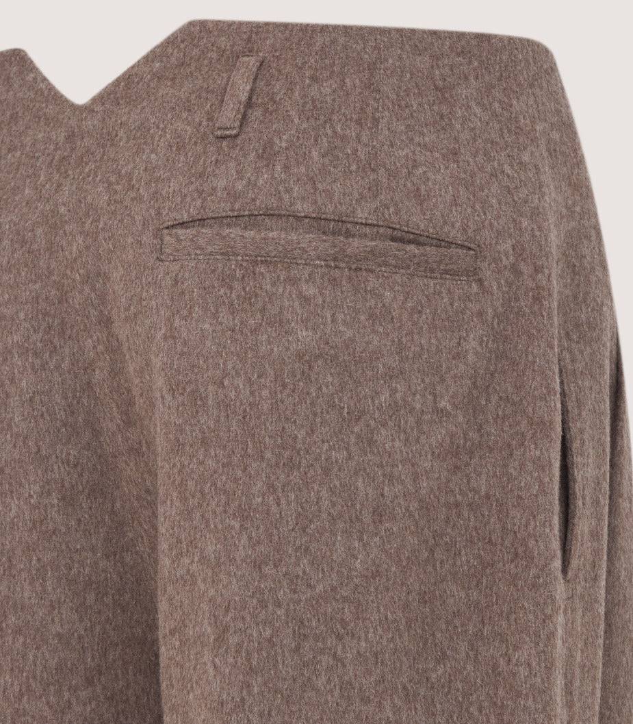 Women's Two Pleat Breek with Storm Cuff in Taupe - Image 3
