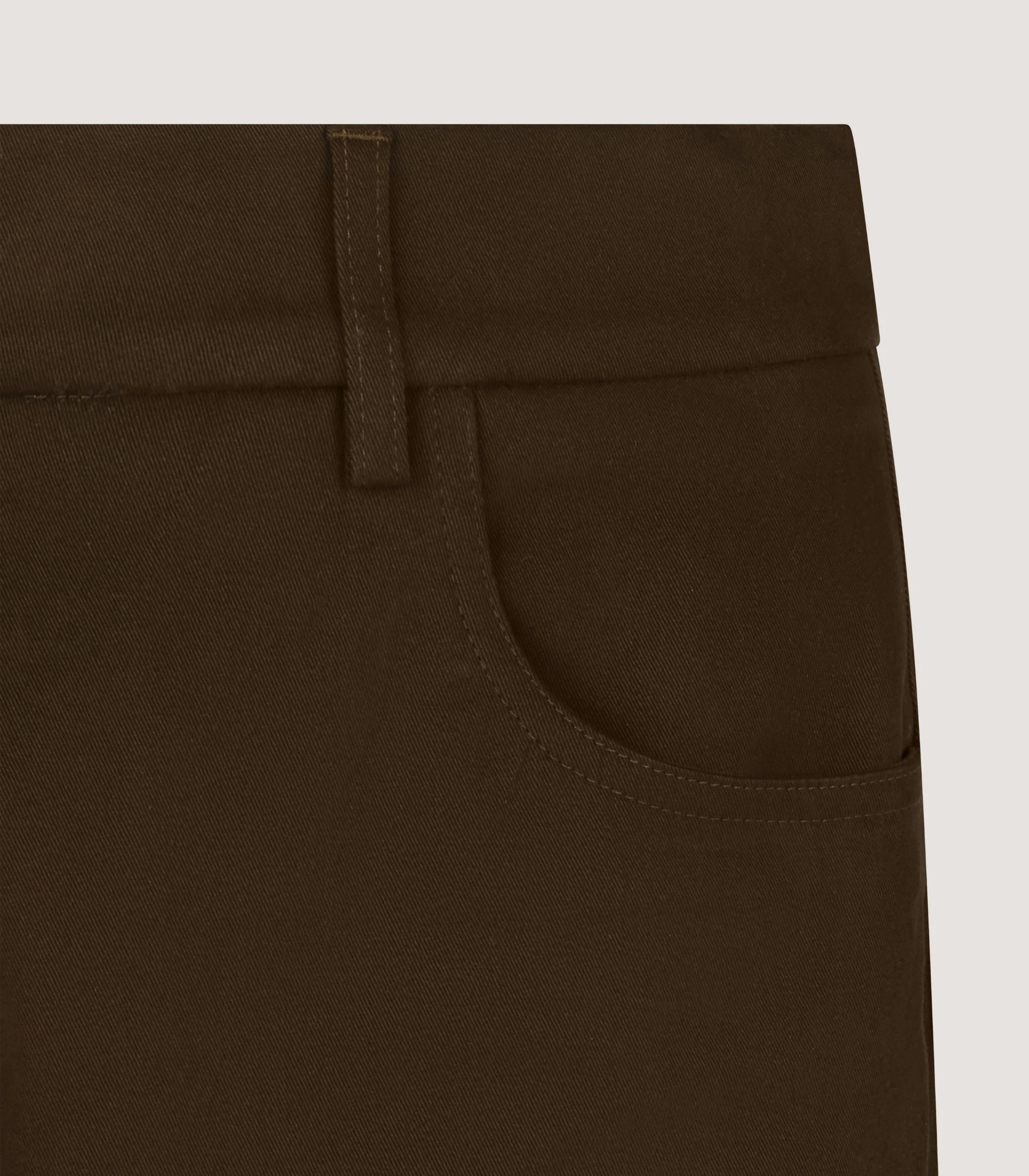 Women's Straight Leg Seymour Trousers in Dark Olive - Image 5