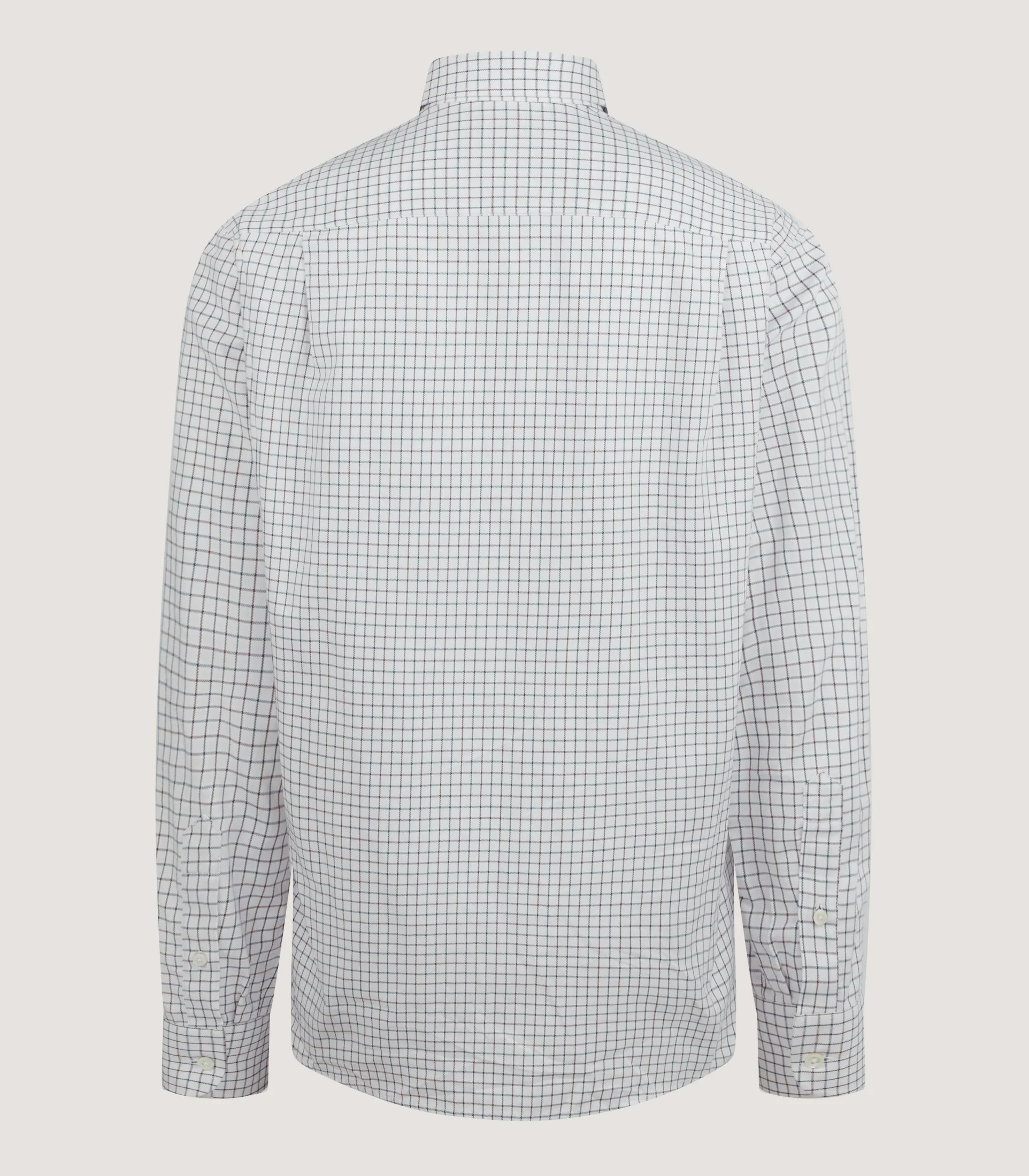 Women's Tattersall Shooting Shirt in Canvas Blue - Image 3