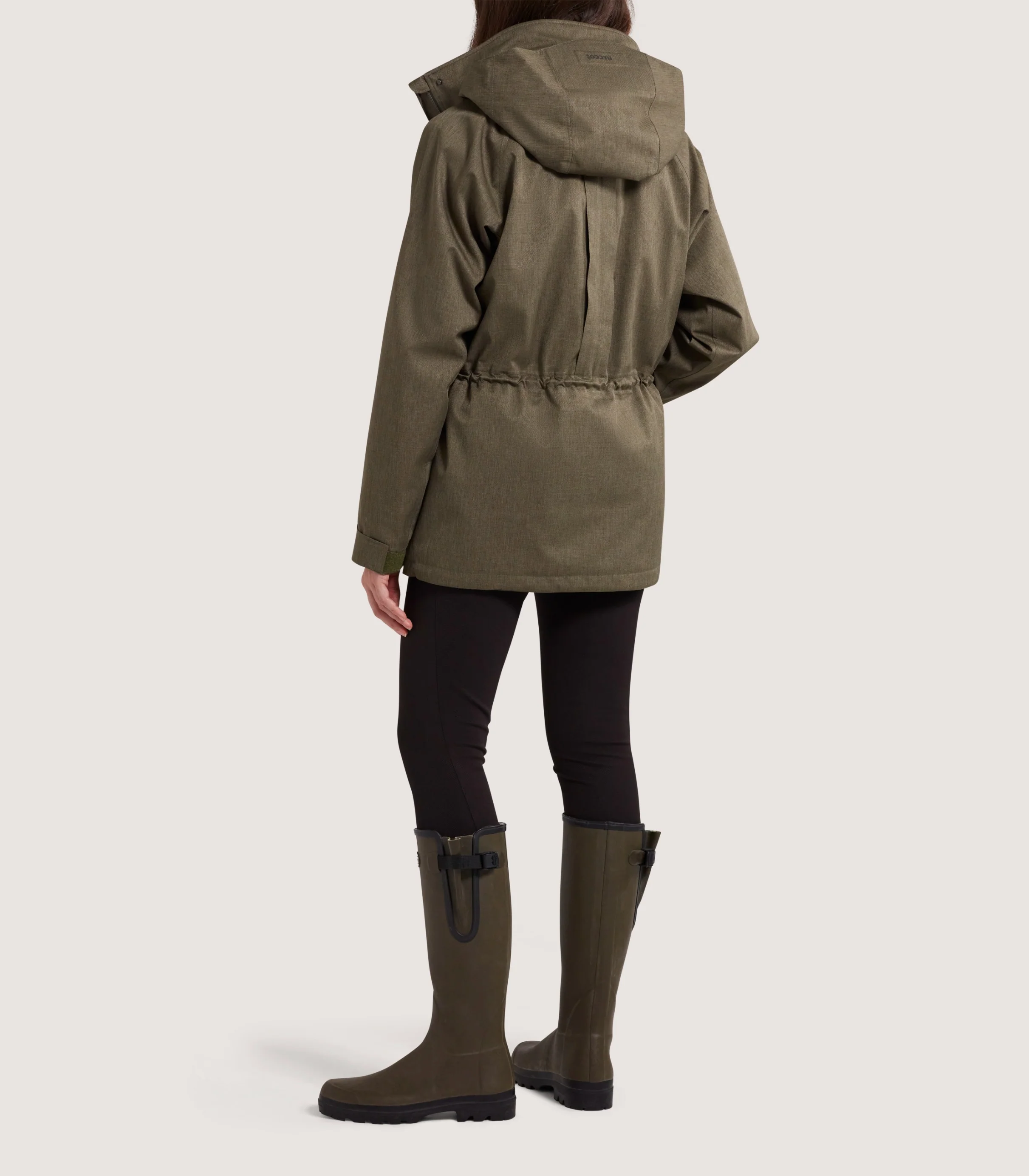Women's Technical Lancashire Field Coat in Drab - Image 5
