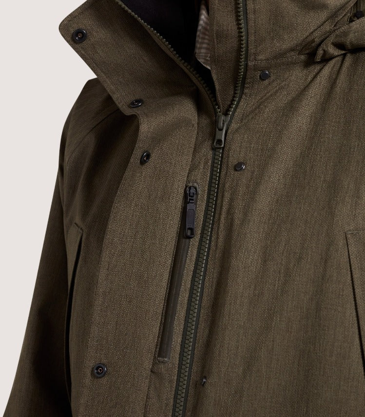 Women's Technical Lancashire Field Coat in Drab - Image 8