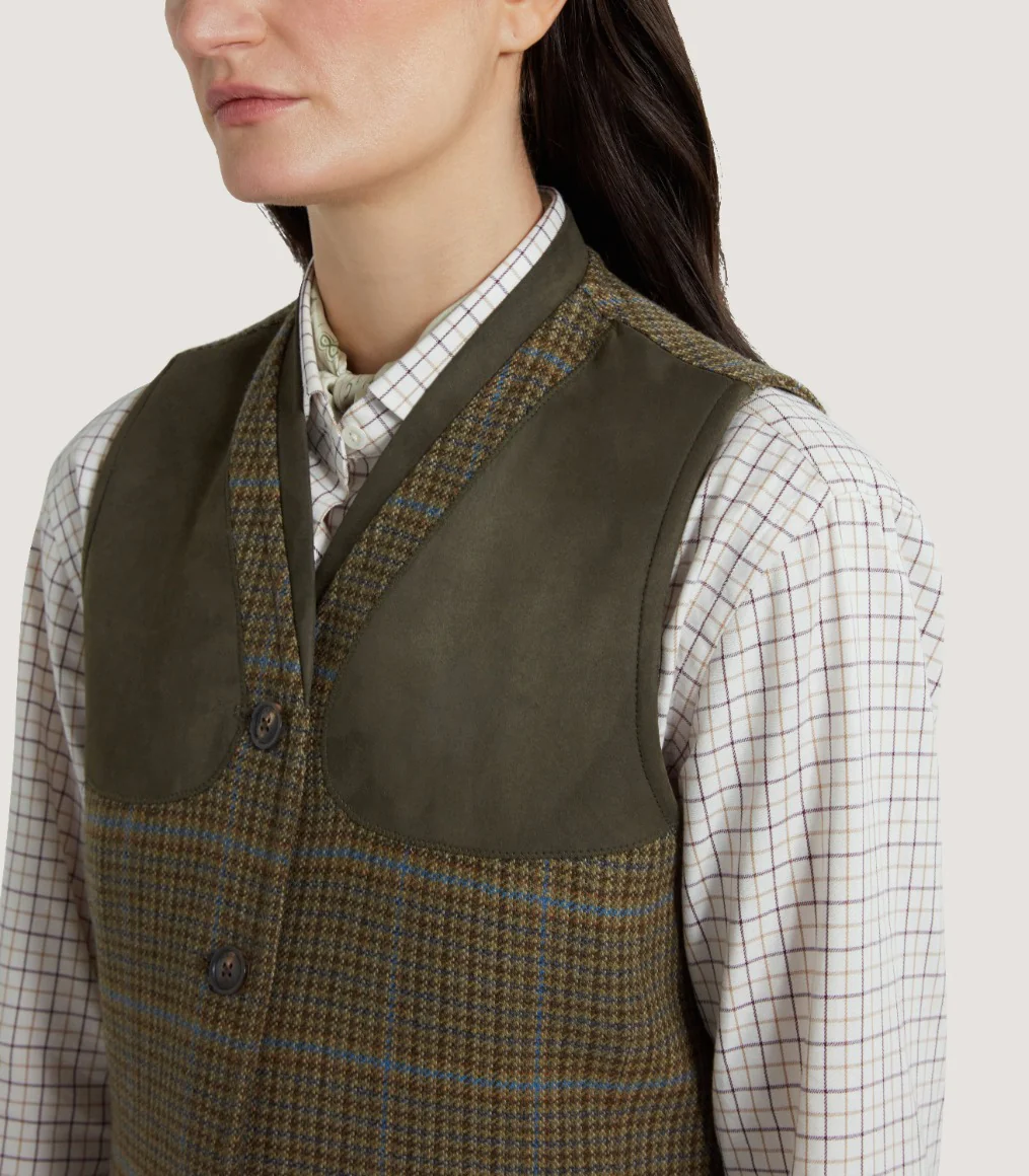 Women's Tom Purdey Tweed Shooting Vest - Image 5