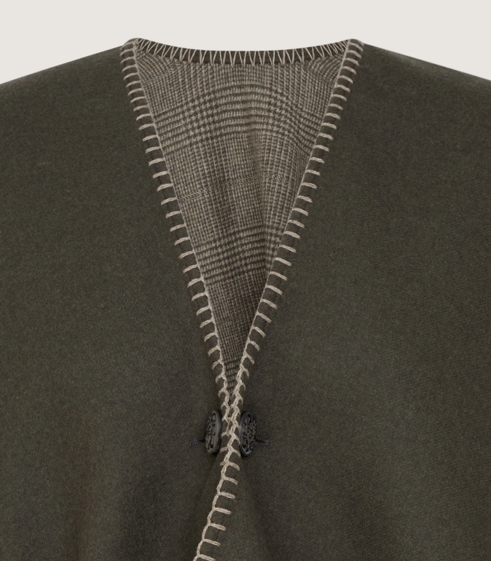 Women's Welbeck Poncho in Forest - Image 5